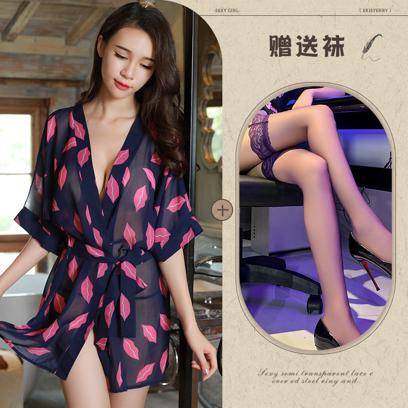 Chiffon Robe Set