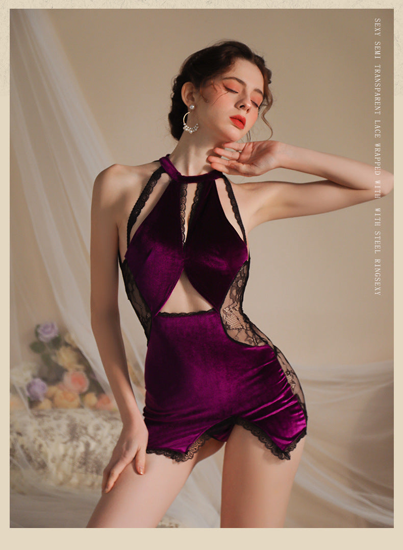 Velvet Qipao Lingerie