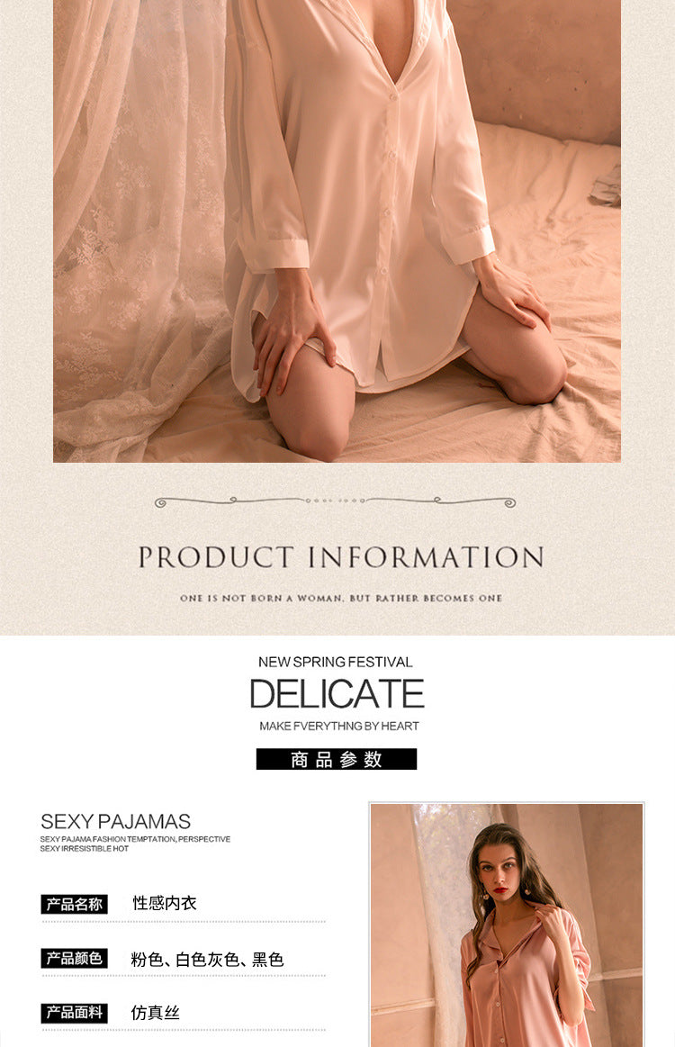Oversized Satin Pajama Set