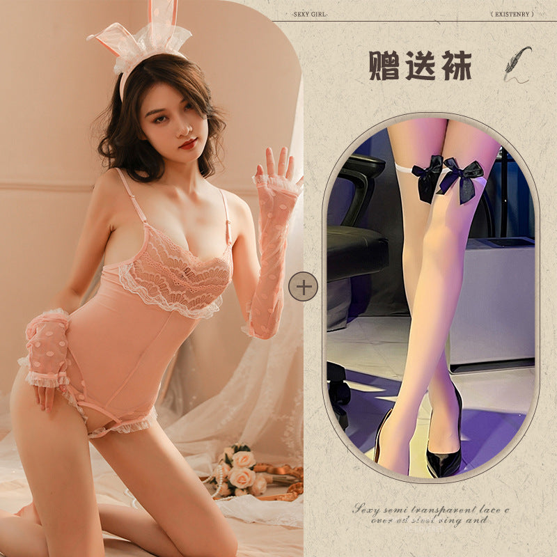 Bunny Open Crotch Set