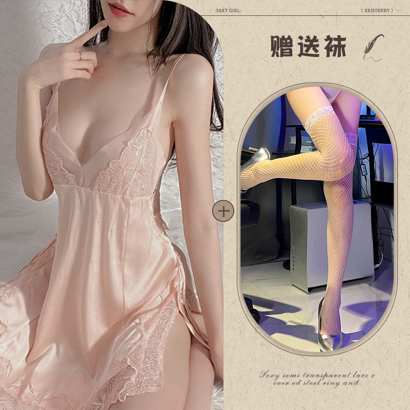 Silid-tulugan na Satin Chemise