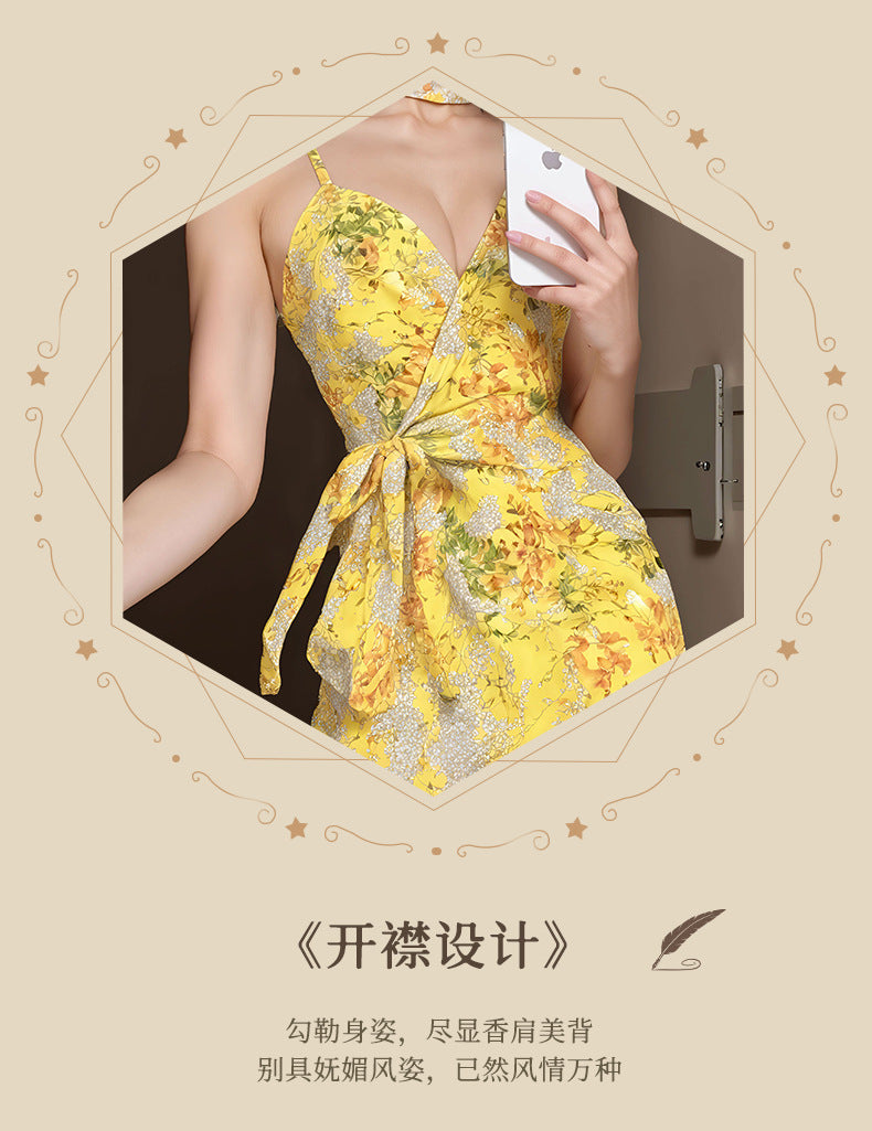 Yellow Lace Chemise