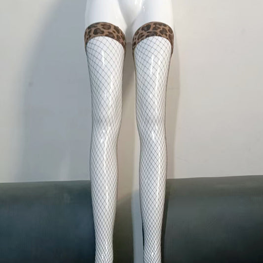 Leopard Fishnets