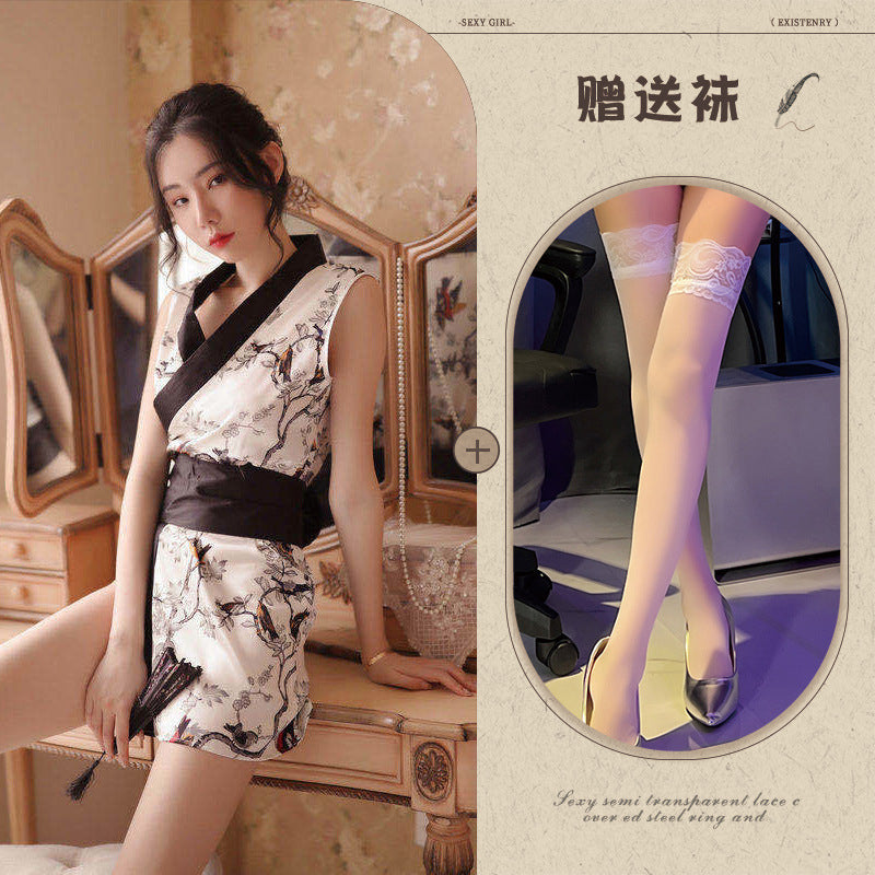 Japanese Kimono Robe Lingerie Set