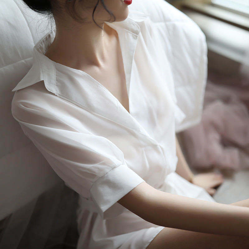 Transparent na Robe Set