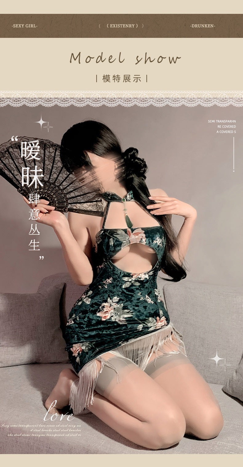 Velvet Qipao Dress