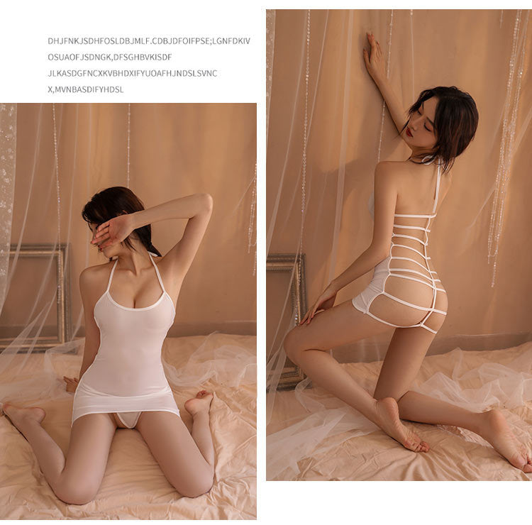 U-cut Sheer Nightdress