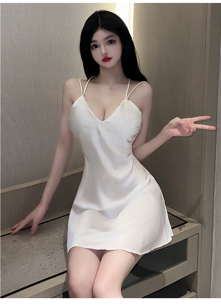Backless Chemise Set