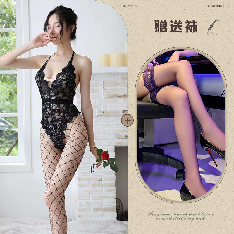 Backless Snap-Crotch Catsuit
