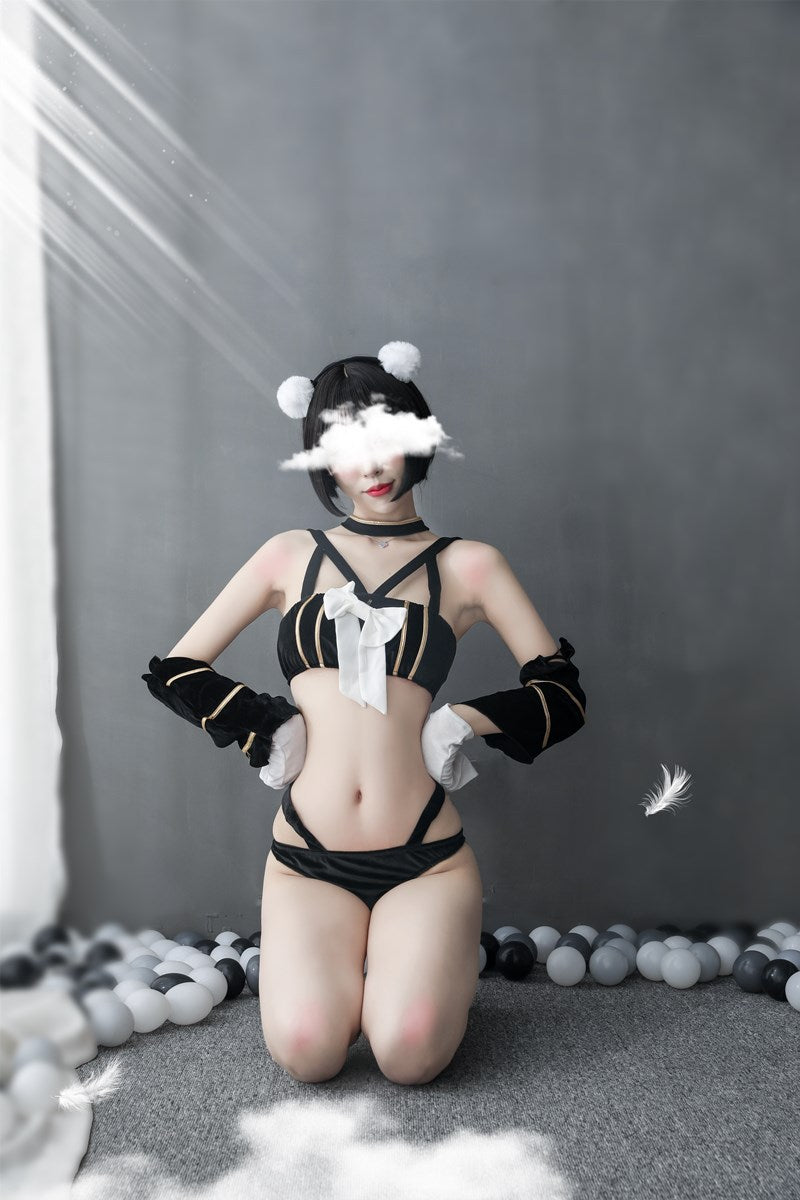 Catwoman Corset with Cut-Out Design
