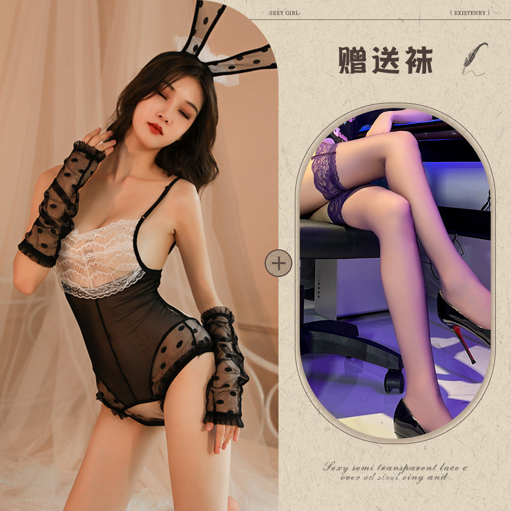 Bunny Open Crotch Set