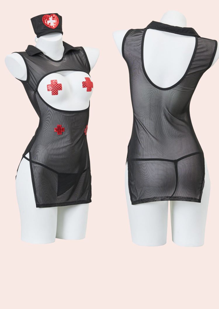 Pink Sheer Nurse Set