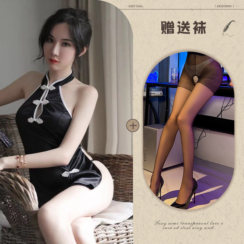 High-Slit Cheongsam Lingerie