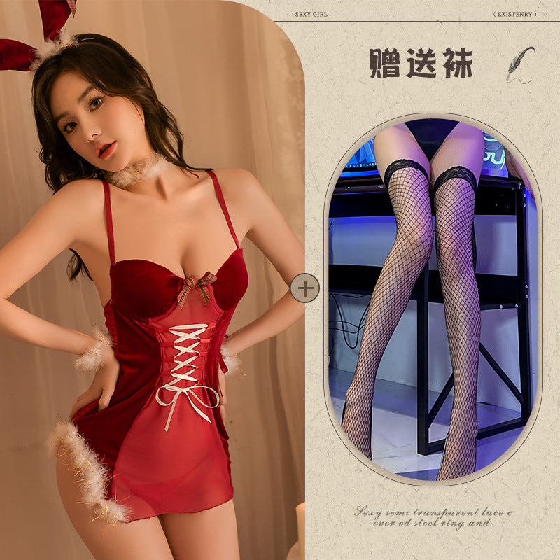 Petite Christmas Lingerie Dress