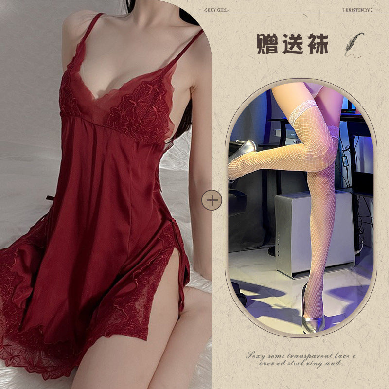 Silid-tulugan na Satin Chemise