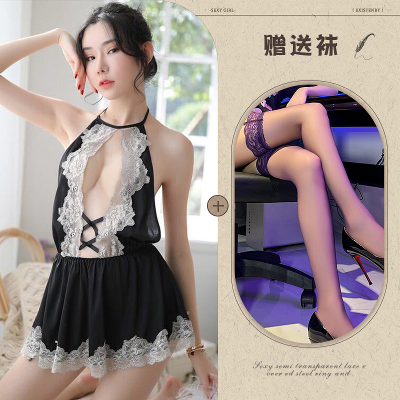 French Maid Lingerie Costume Set