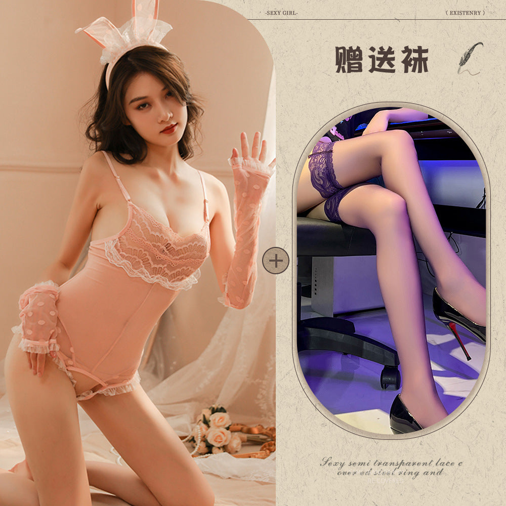 Bunny Open Crotch Set