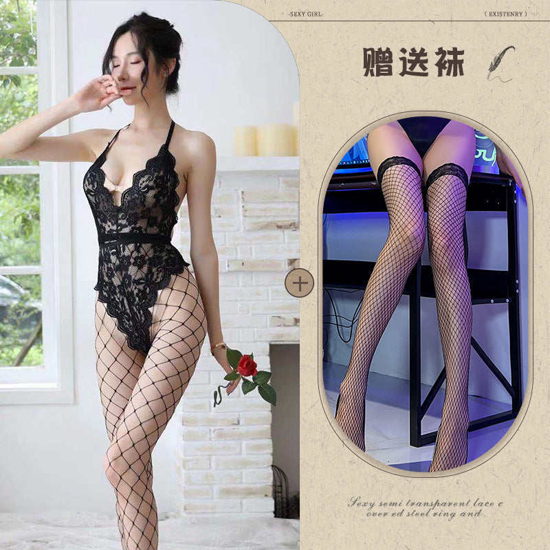 Backless Snap-Crotch Catsuit