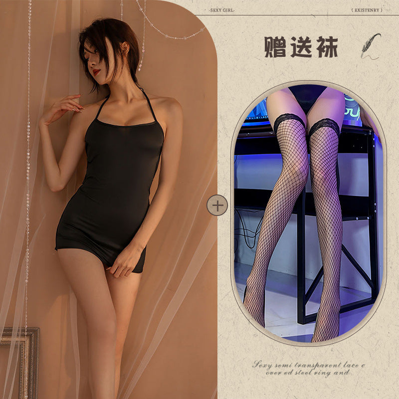 U-cut Sheer Nightdress