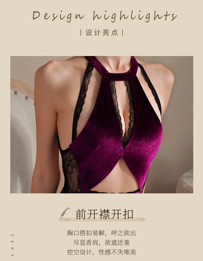 Velvet Qipao Lingerie