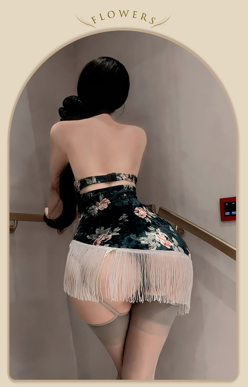 Velvet Qipao Dress