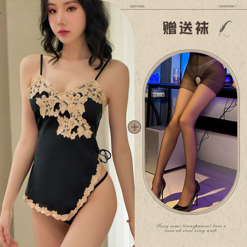 Backless Silk Chemise