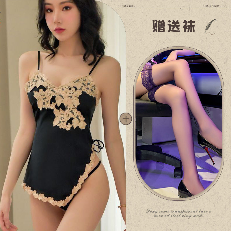 Backless Silk Chemise