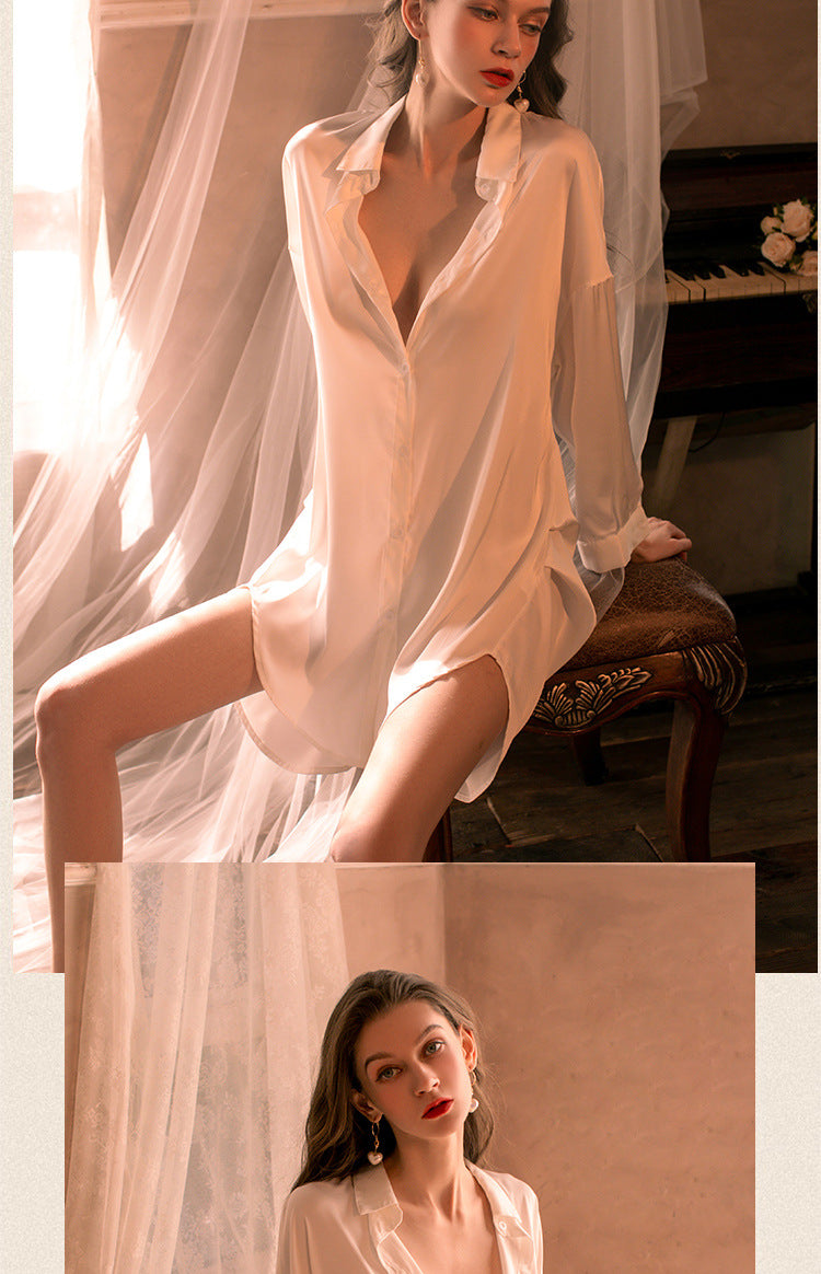 Oversized Satin Pajama Set