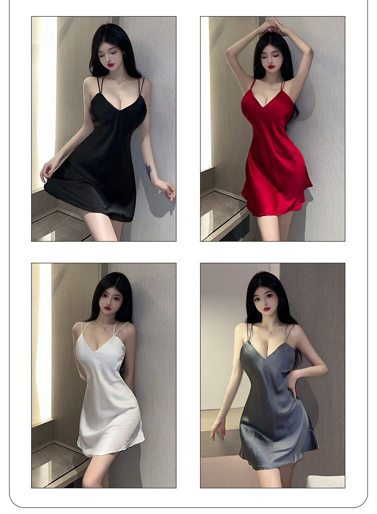 Backless Chemise Set