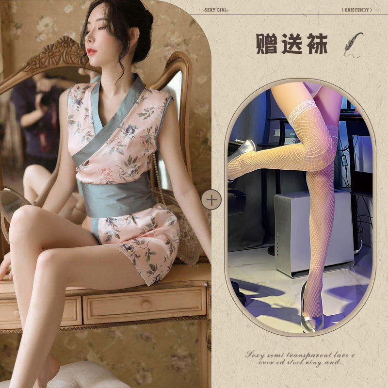 Japanese Kimono Robe Lingerie Set