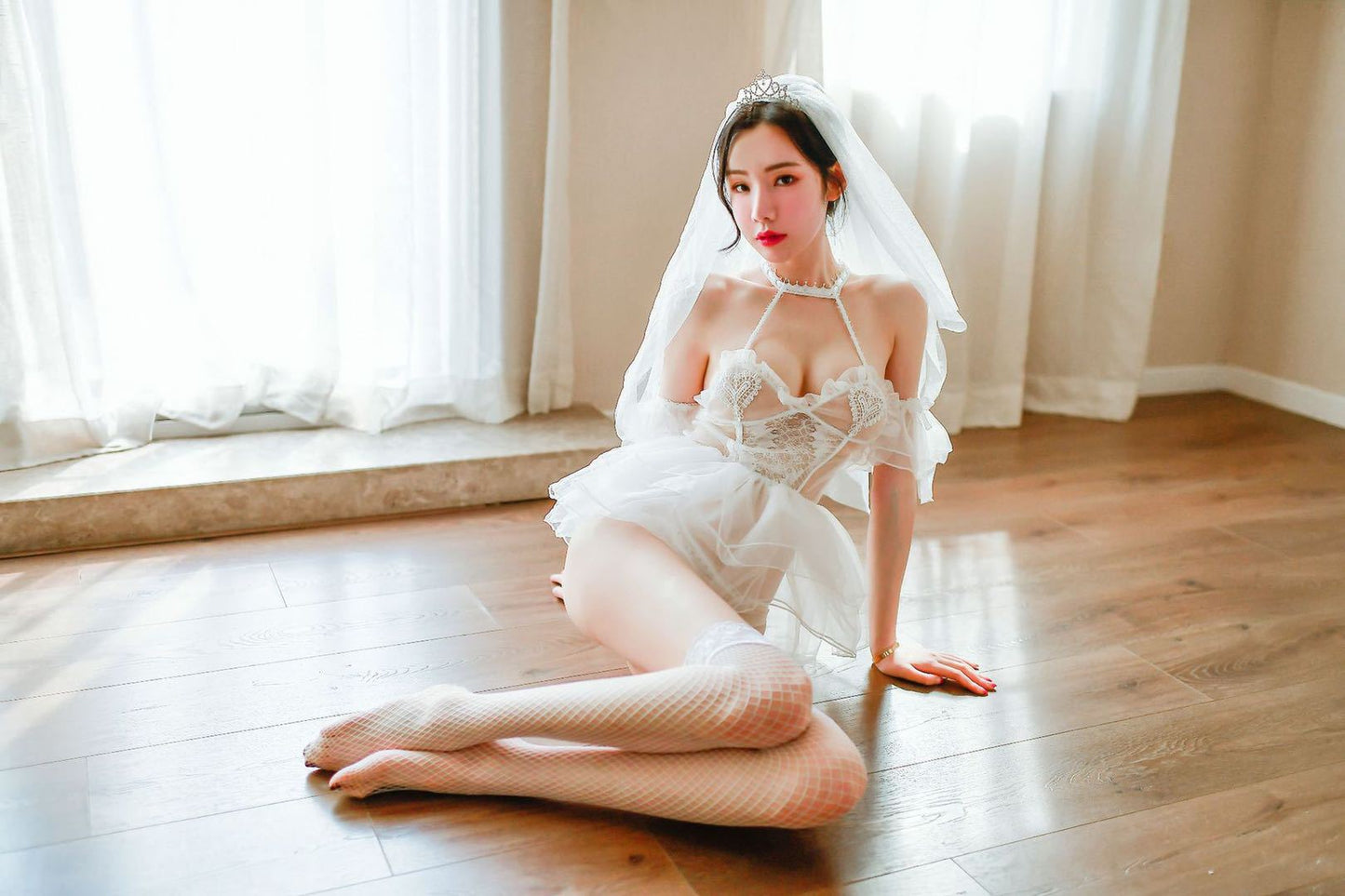 Role Play Bridal Lingerie Set