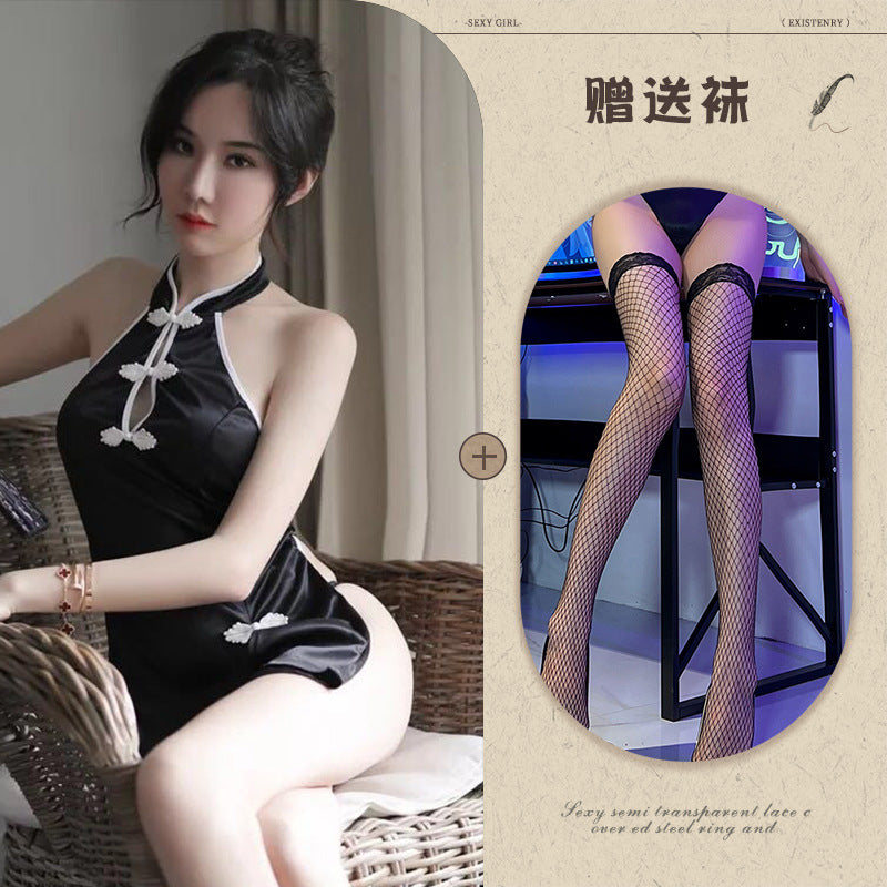High-Slit Cheongsam Lingerie