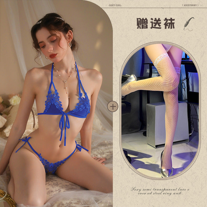 Open Crotch Bikini Set