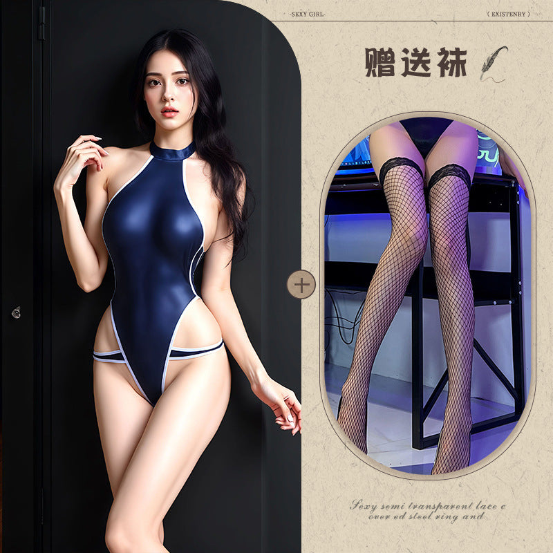 Open Crotch Swimsuit