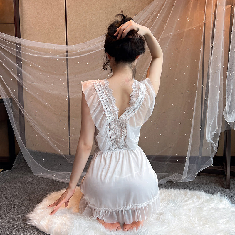 Silk Lace Chemise Set