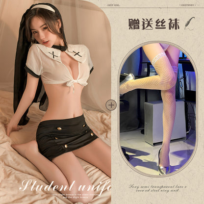 Halloween Nun Cosplay Costume