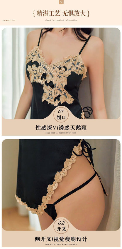 Backless Silk Chemise 