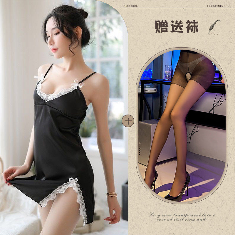 Sheer Slit Nightdress