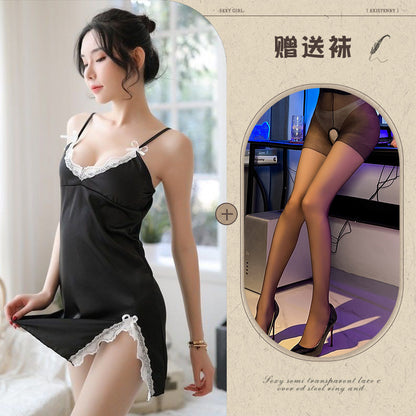 Sheer Slit Nightdress