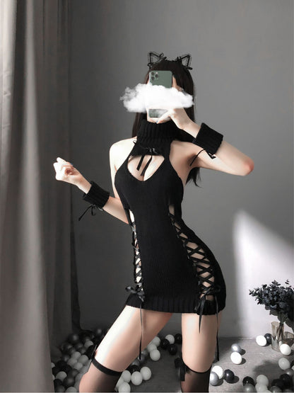 Knit Backless Sweater 