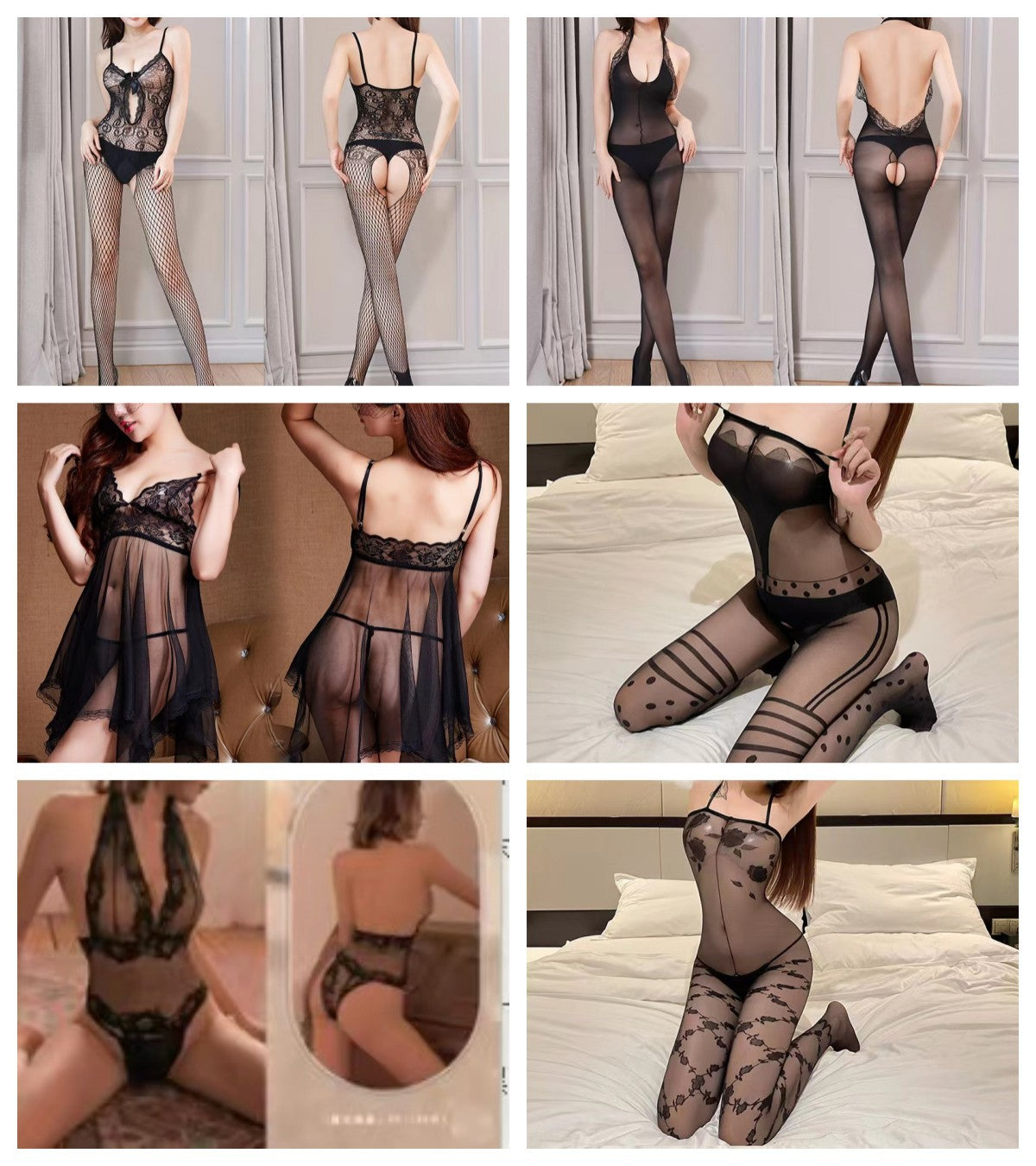 Sheer Garter Bodysuit