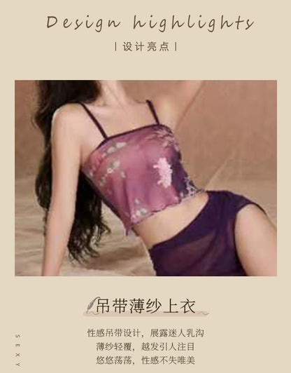 High-Slit Chiffon Dress