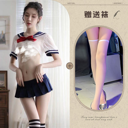 Strawberry Sheer Sailor Set 