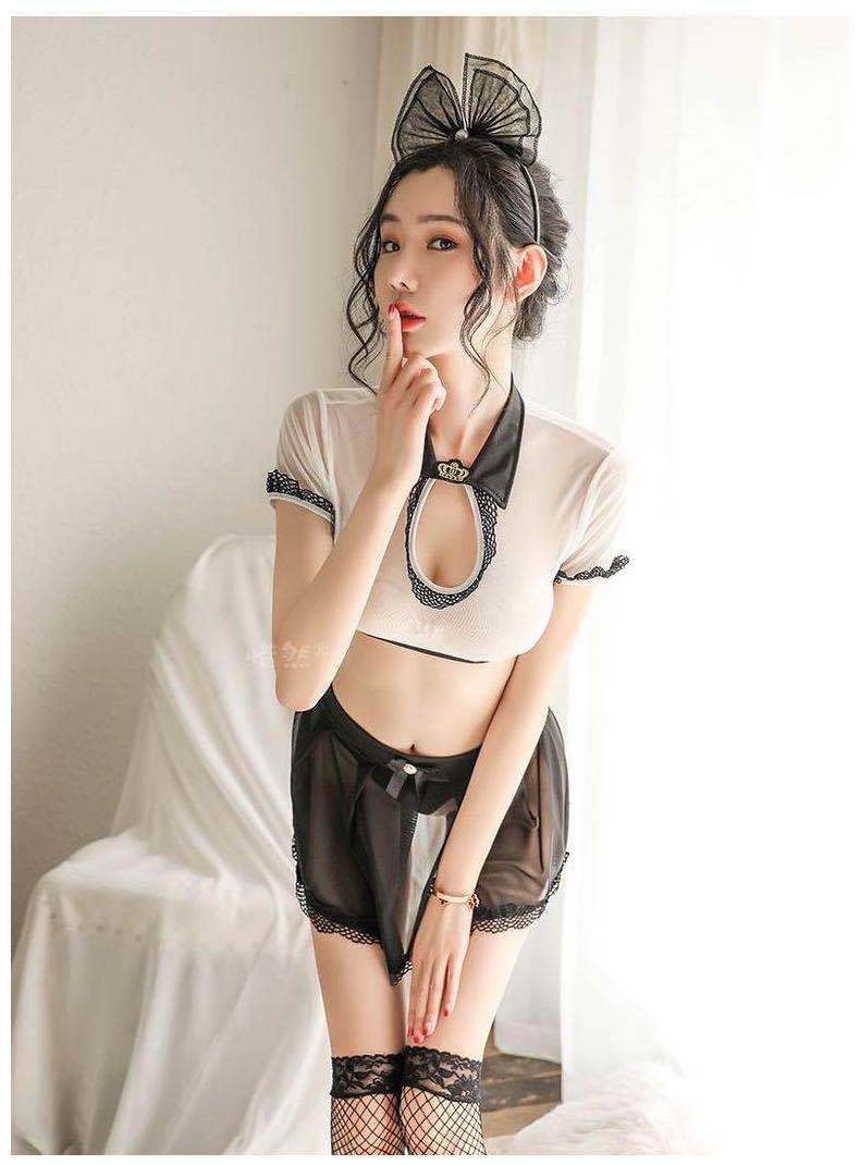 Sheer Waist Cut-out Set