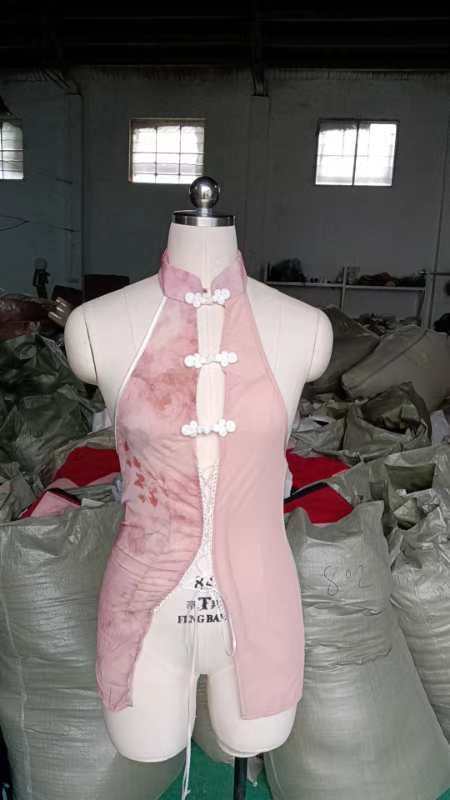 Tie-Dye Qipao Dress