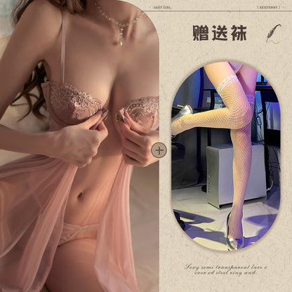 Steel Underwire Push-Up Costume Set