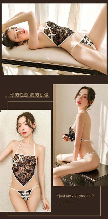 Embroidered Bustier Set