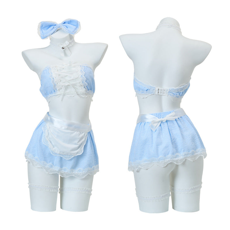 Plaid Apron Set