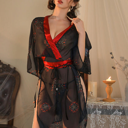 Black Kimono Lingerie 
