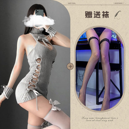 Knit Backless Sweater 